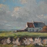 Landscape of Normandy signed P.H. Renier