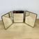 Vintage bevelled glass barber triptych mirror