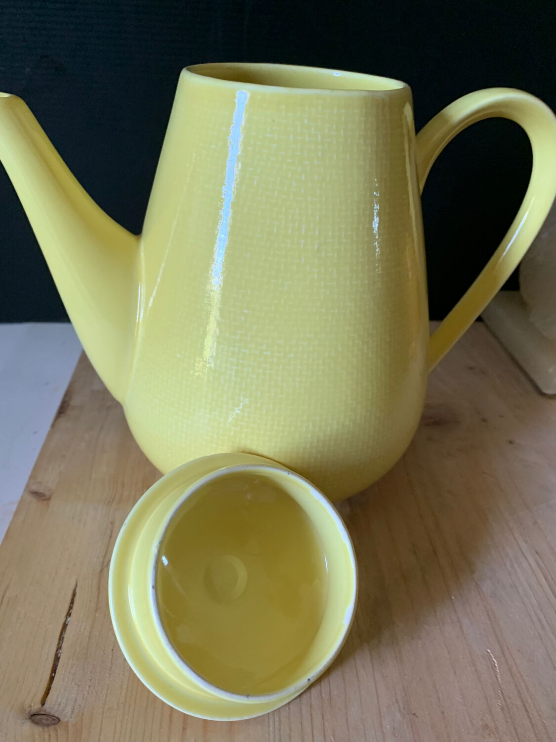 Yellow coffee jug