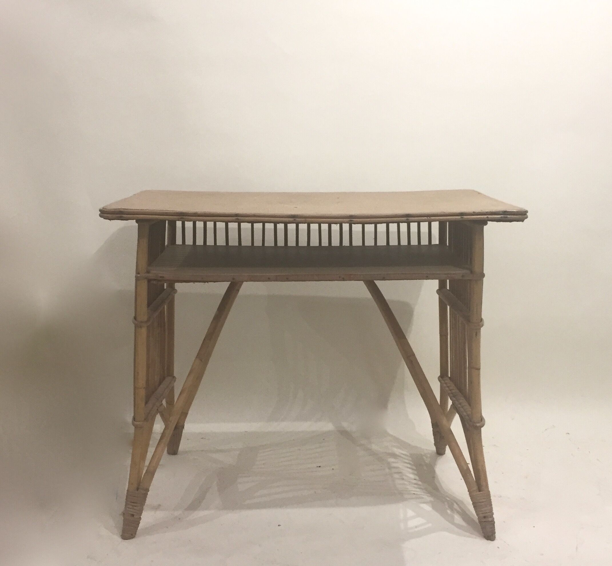 Rattan desk
