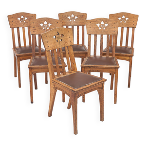 set de 6 chaises Art