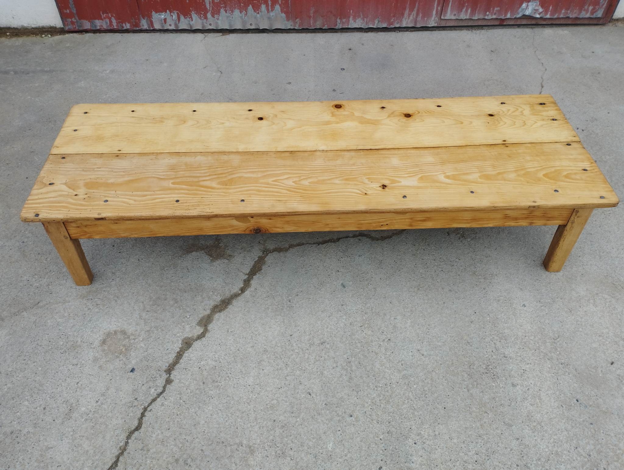 Antique coffee table in fir