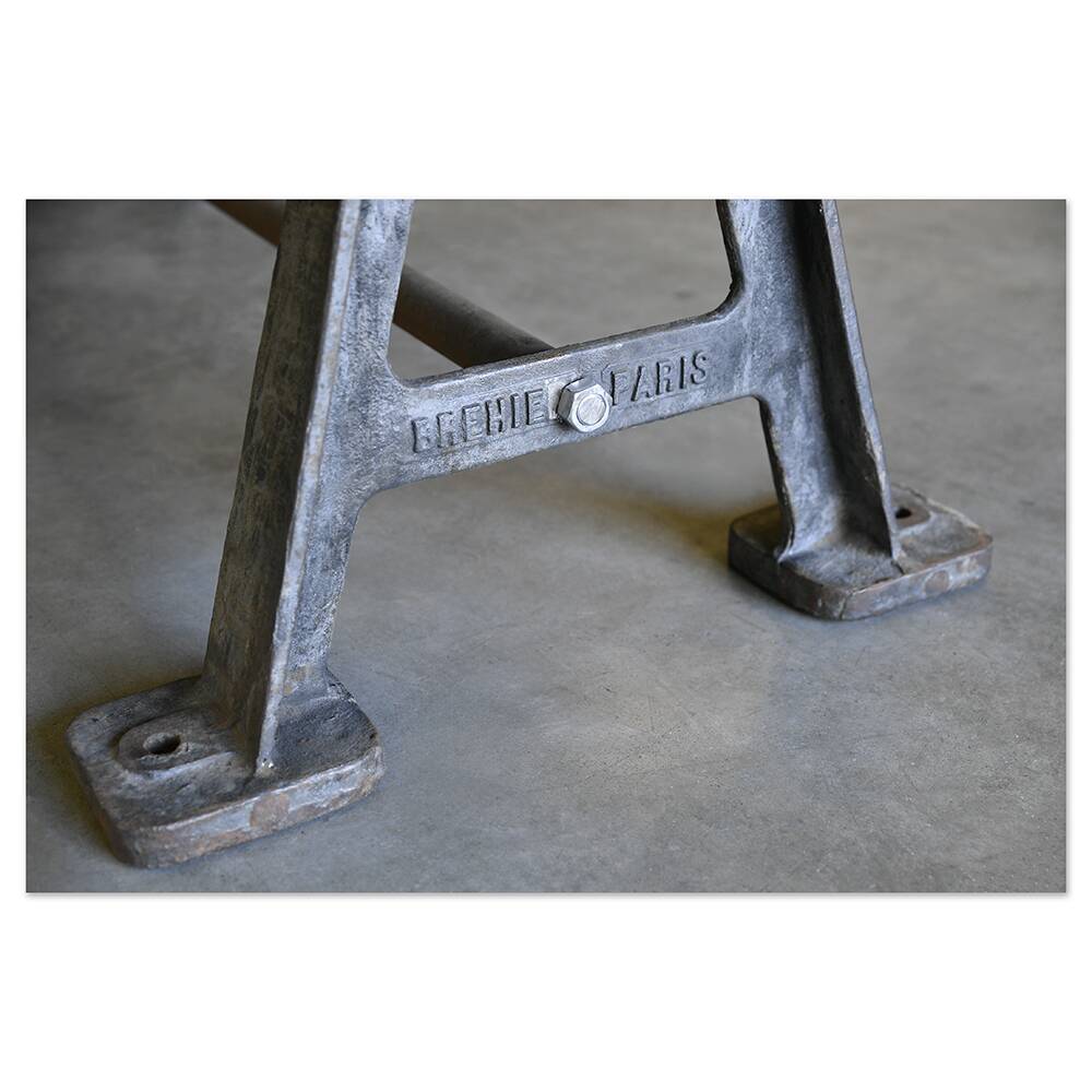 Long industrial refectory table