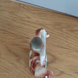 Zoomorphic salt and pepper shaker bears in slip