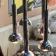 5-light vintage 70s chrome cascade pendant light