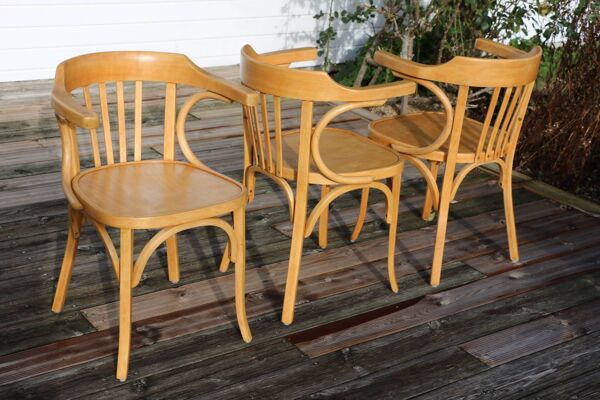 Fauteuil baumann hêtre clair