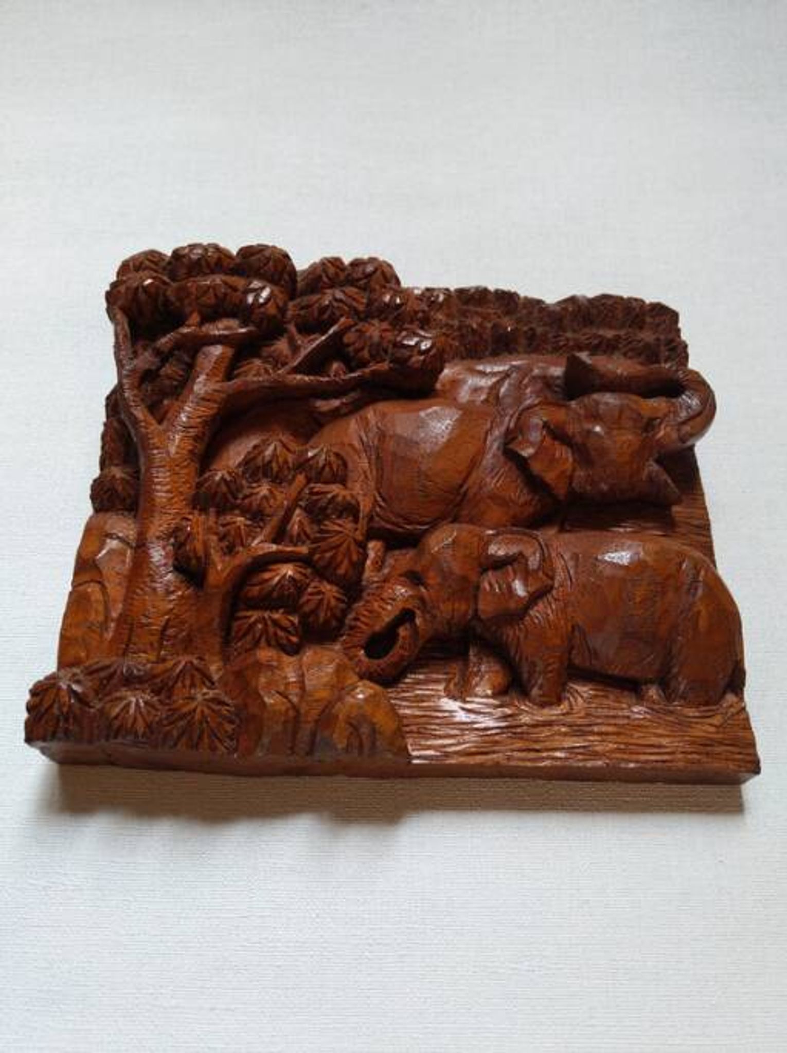 Wooden wall sculpture African art handcrafted ethnic tribal decoration