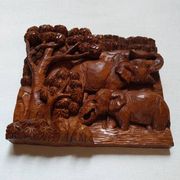 Wooden wall sculpture African art handcrafted ethnic tribal decoration