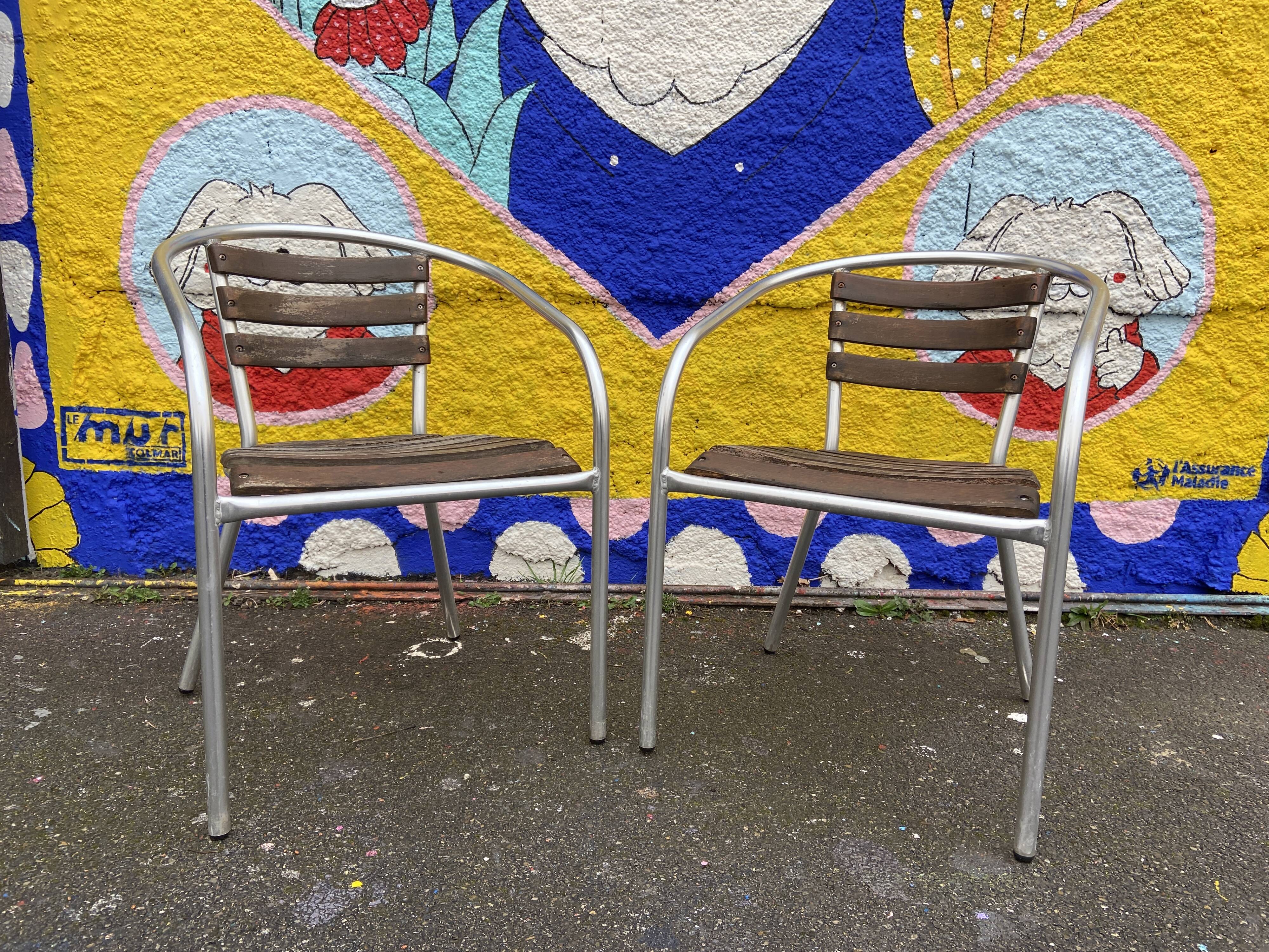 Parisian coffee set bistro vintage terrace 1980s