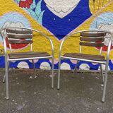 Parisian coffee set bistro vintage terrace 1980s