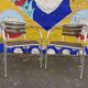 Parisian coffee set bistro vintage terrace 1980s