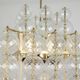 Chandelier in blown glass and gilded brass. 1970s. LS59391508H