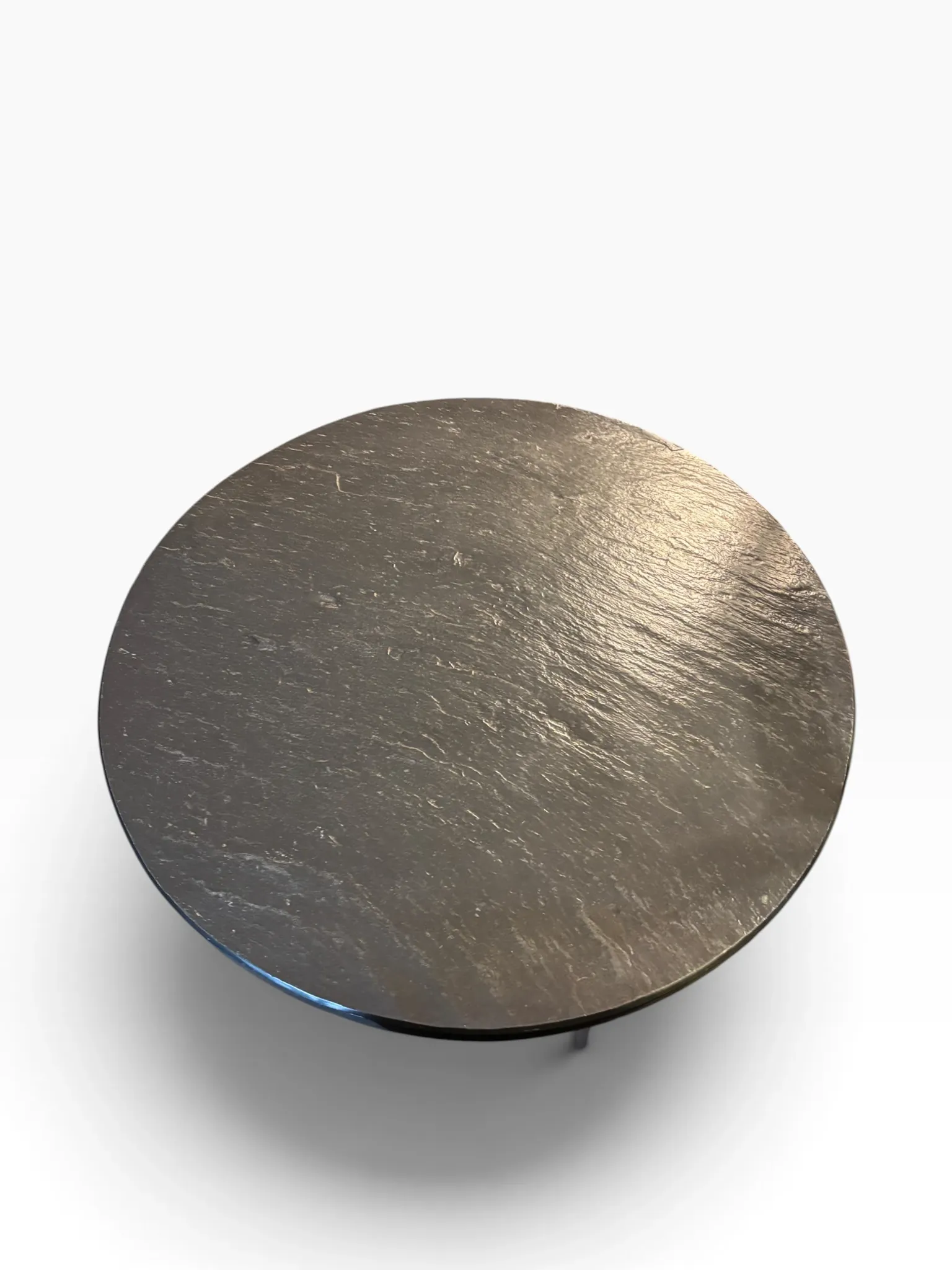 Rare coffee table by Knut Hesterberg with slate top.