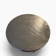 Rare coffee table by Knut Hesterberg with slate top.