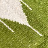 Kilim Moroccan Berber ecru with green patterns 172x103cm