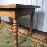 Farm table with built-in extensions 336 cm