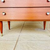 Vintage teak chest of drawers with 4 drawers, circa 1960s/1970s.