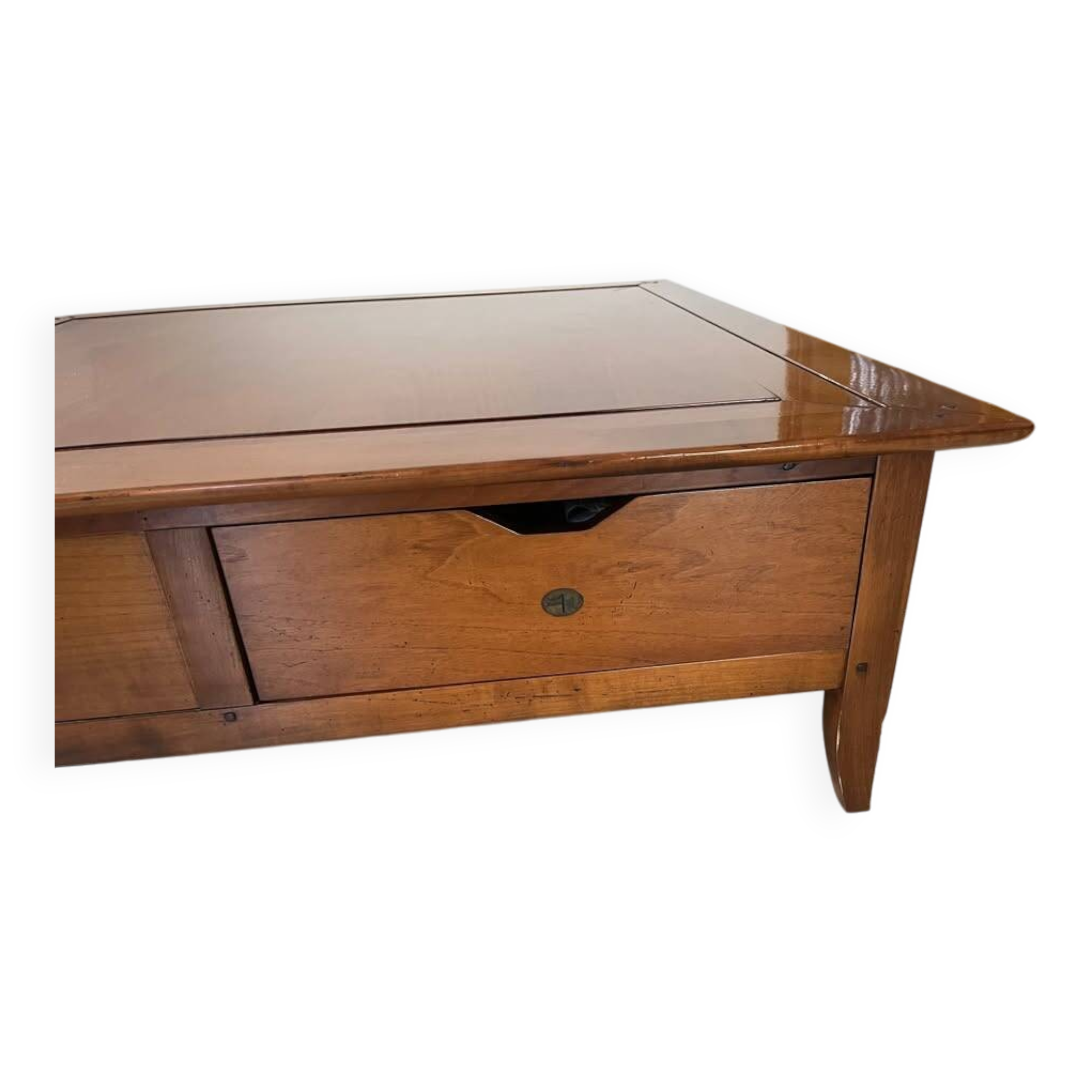Cherry wood coffee table
