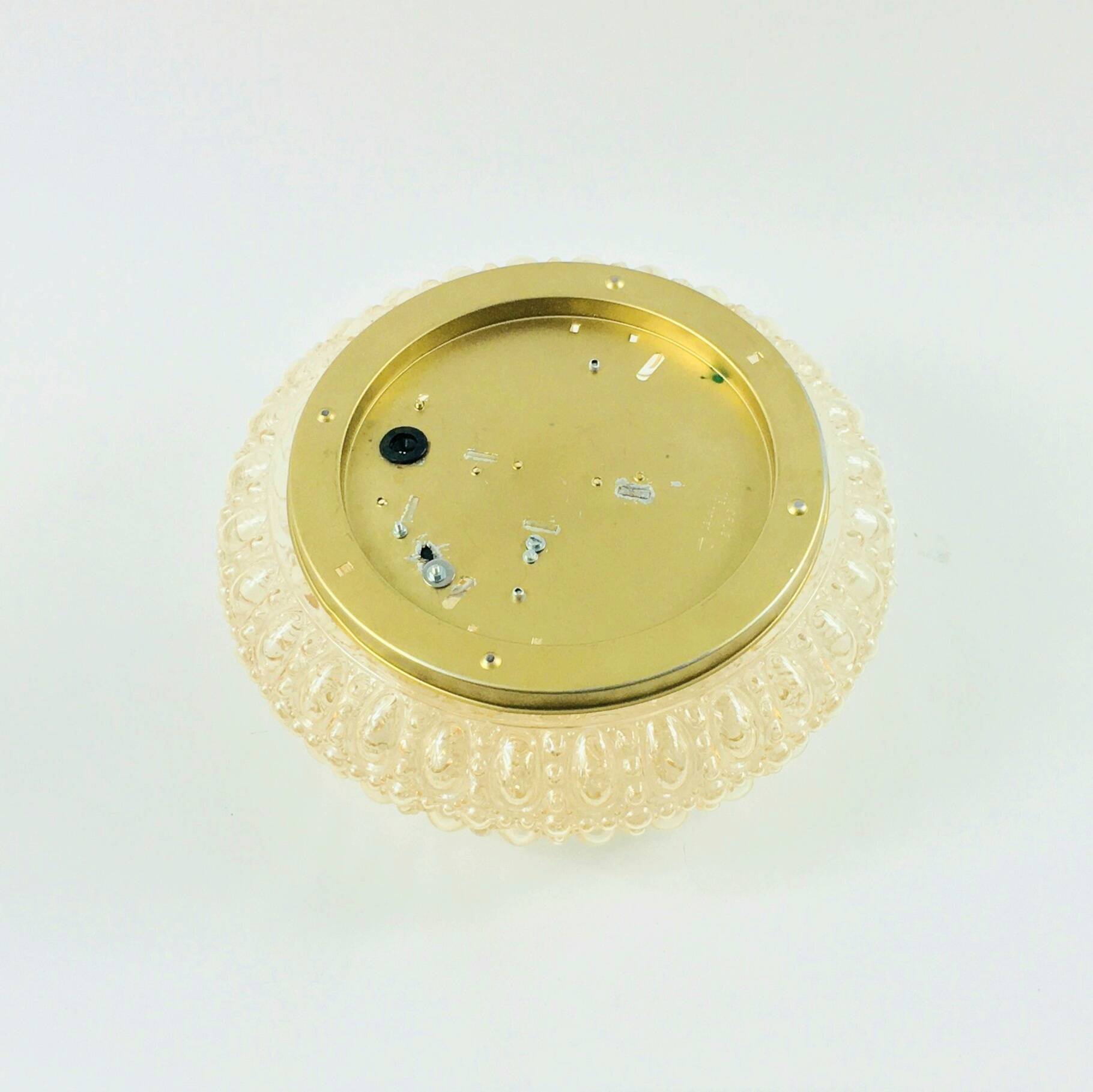 Large Amber Bubble Glass Ceiling Ceiling Light - H.Tynell, Limburg, 1960s