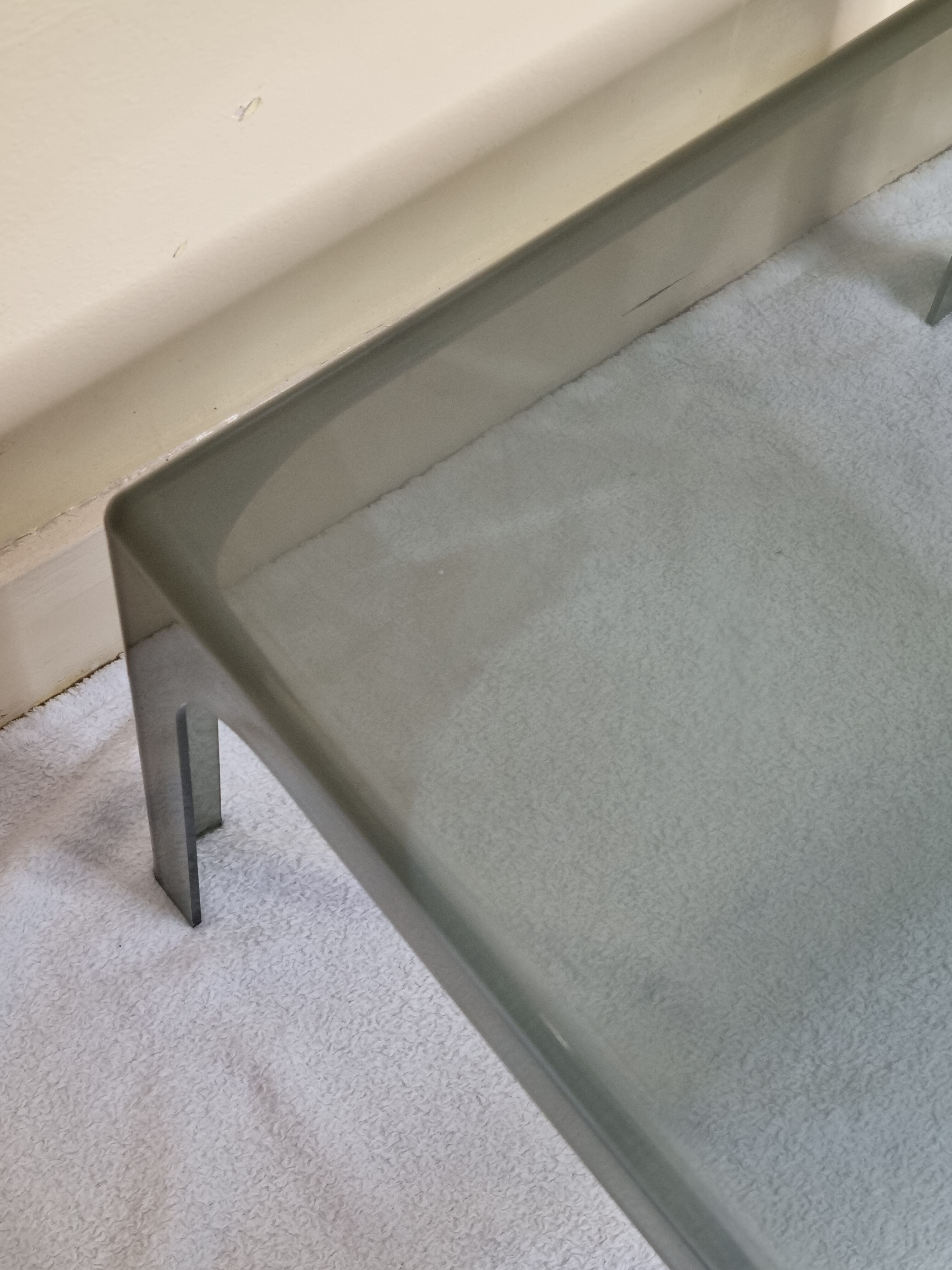 Vintage plexiglass coffee table