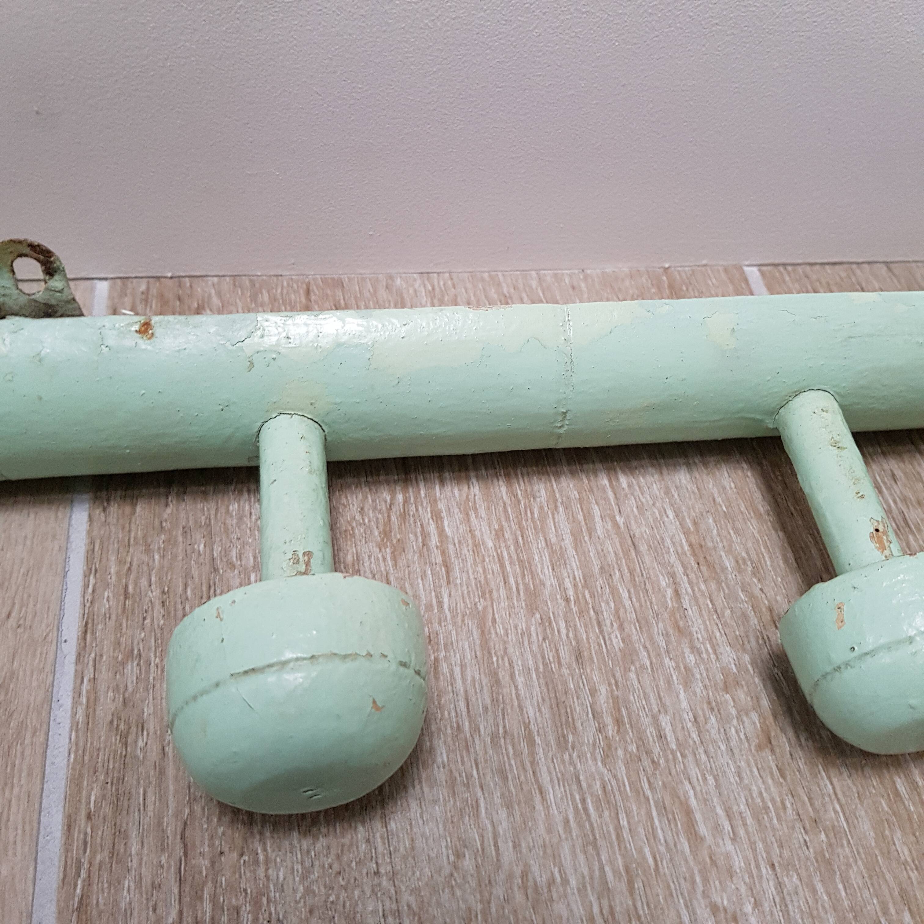 Peg wooden, 5 heads, mint