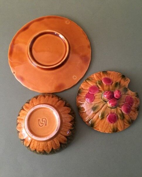 Jam in slip, Sarreguemines earthenware