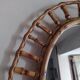 Miroir en bambou vintage