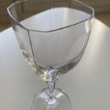 6 crystal wine glasses