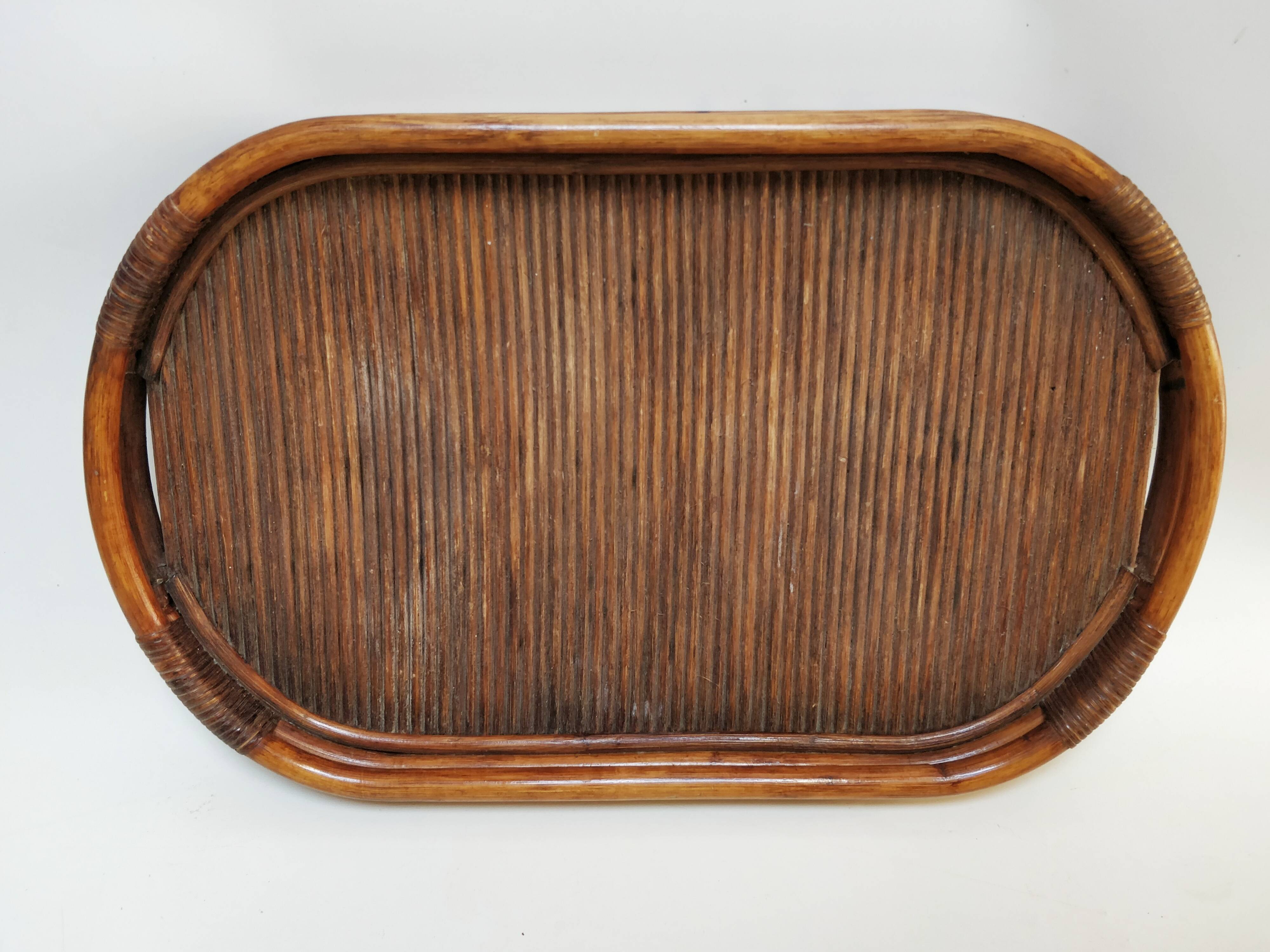 Large bamboo tray