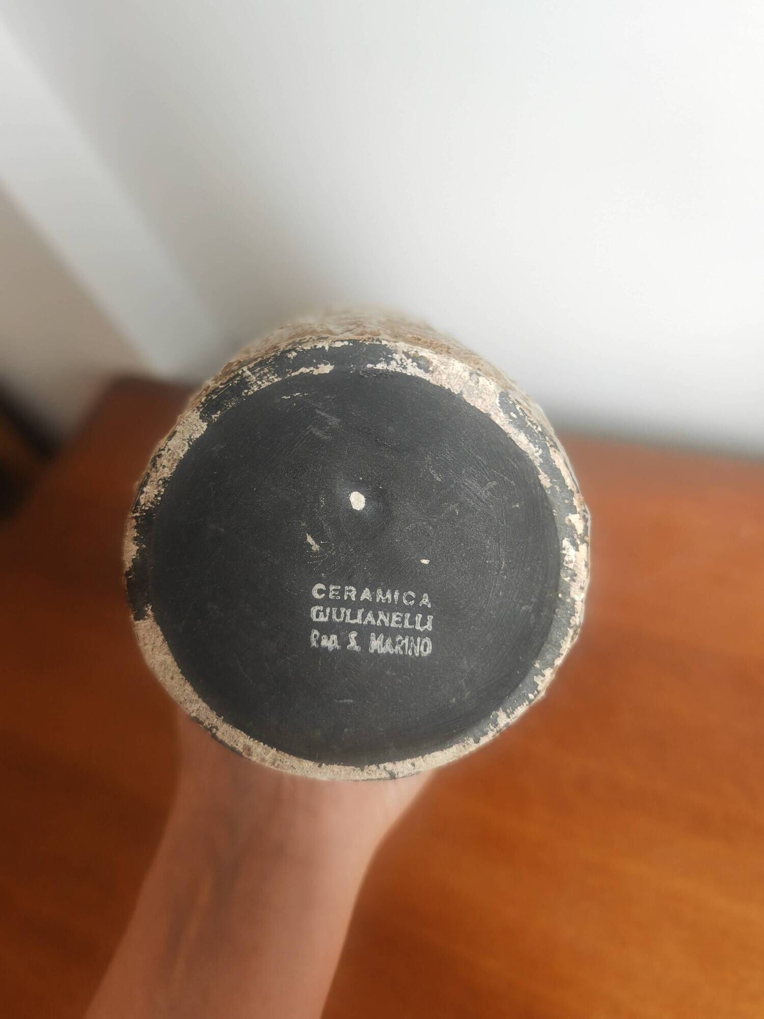 Large vintage ceramic vase 35cm - Giulianelli San Marino - 60s