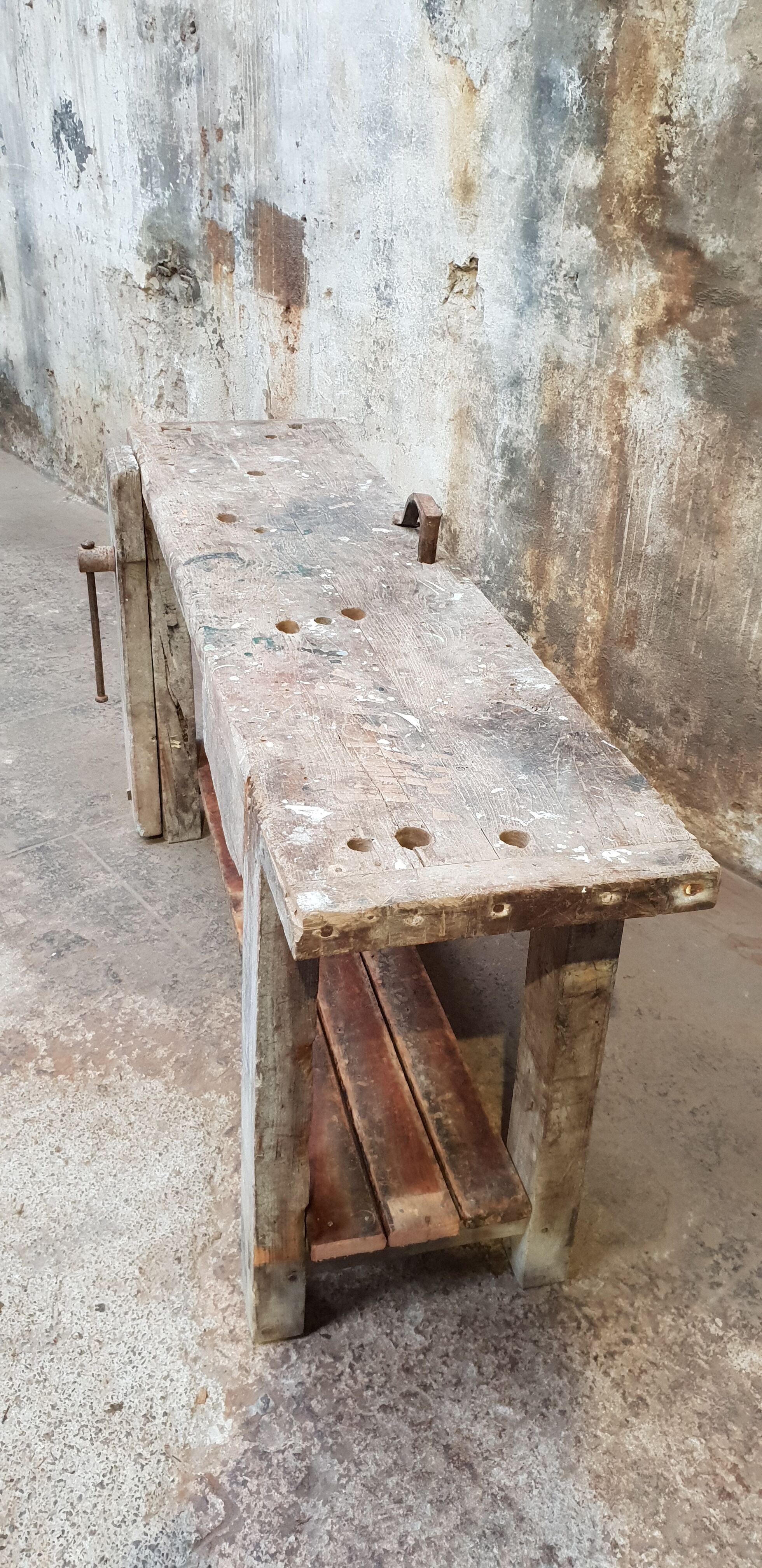 Vintage carpentry workbench