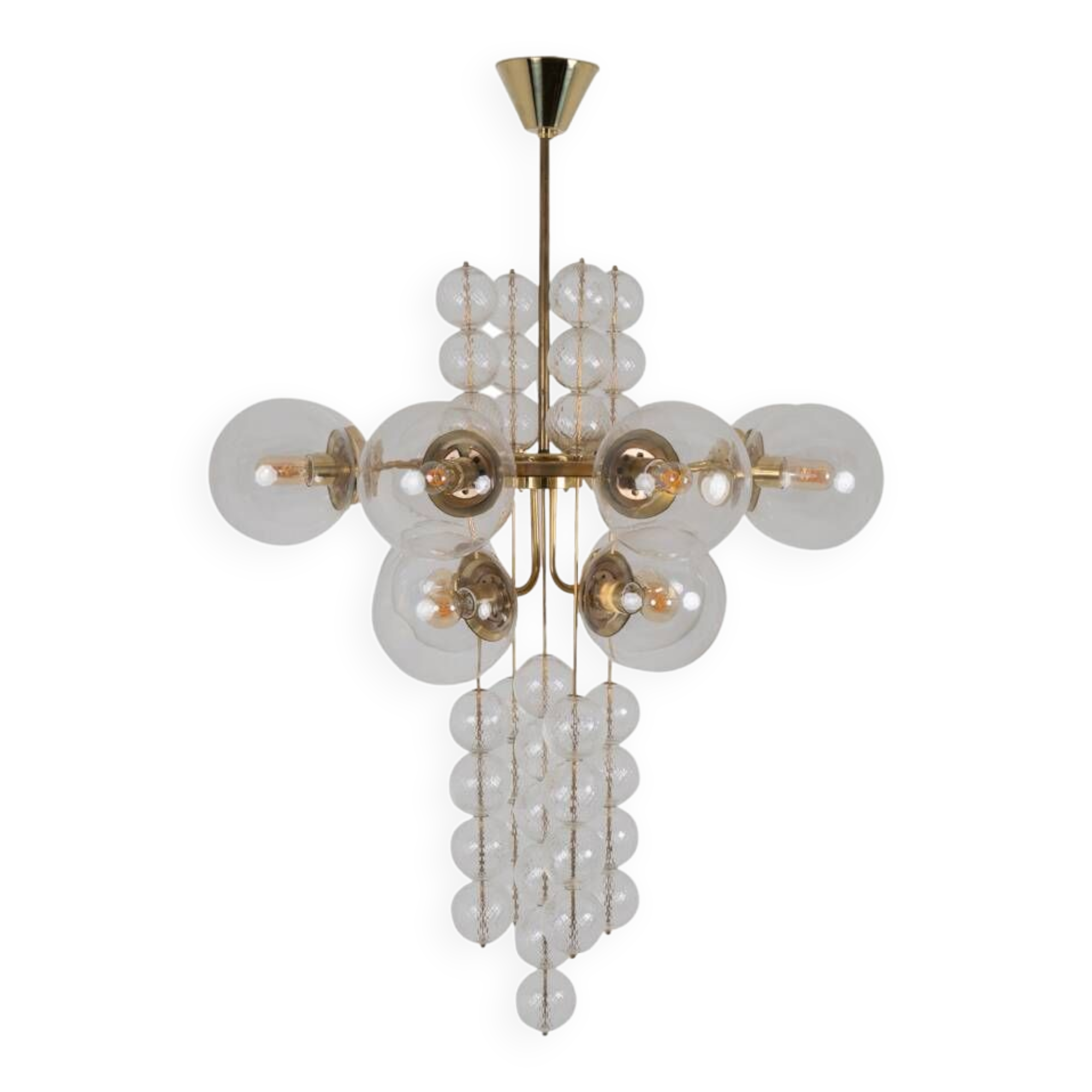Jaroslav Bejvl for Kamenický Šenov, Pendant Lamp, 1960s
