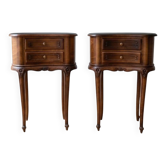 Paire de chevets Louis XV en noyer