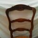 4 x chaises provençal en bois sculpté et paille