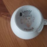 6 CNP mocha cups gilded with fine 24 carat gold