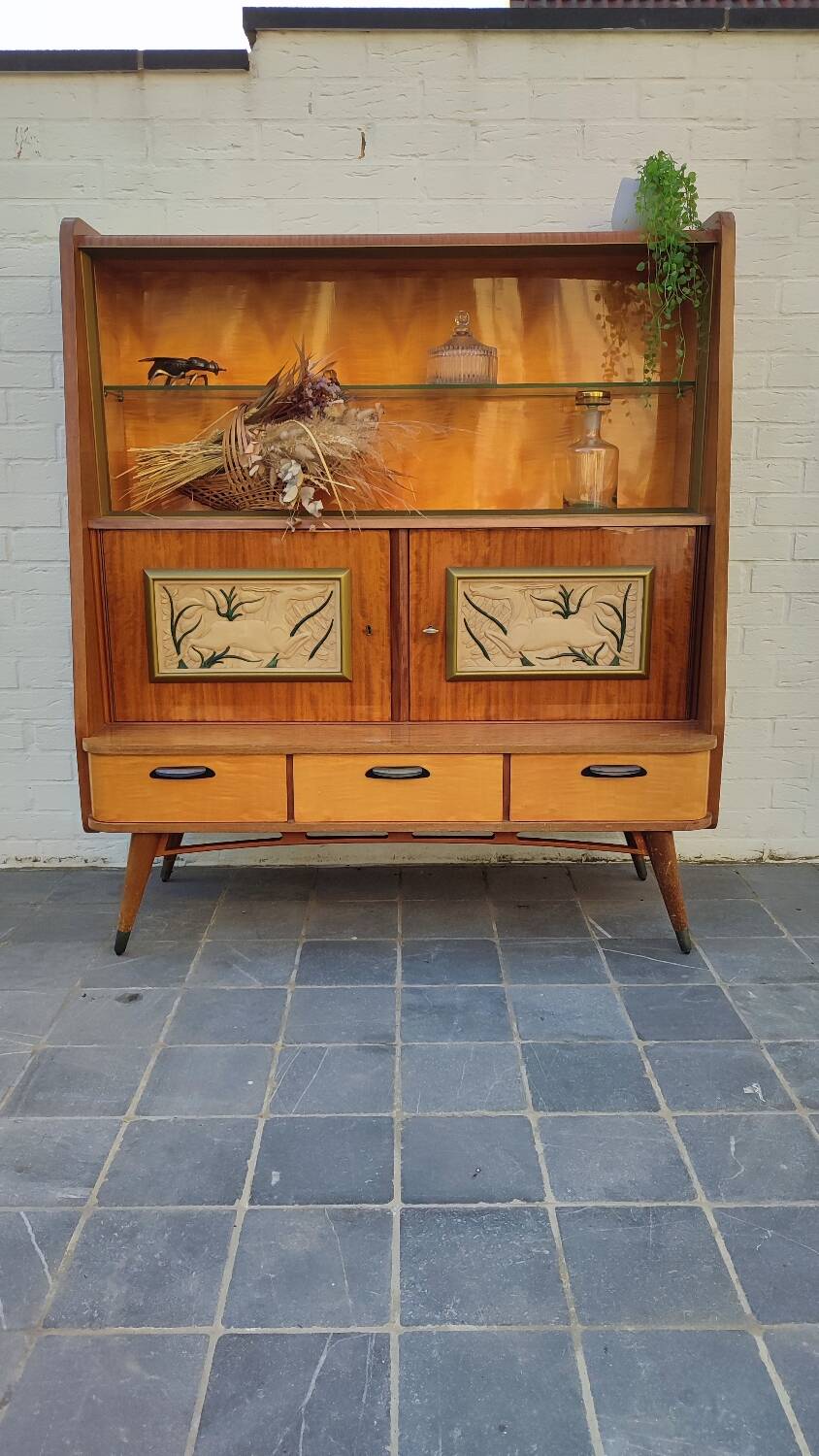 Meuble bar/ buffet/ vaisselier vintage 1960