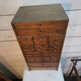 Watchmaker's workshop cabinet with drawers