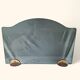 Fire screen / tempered and tinted glass fireplace screen in bronze/copper. 1970s