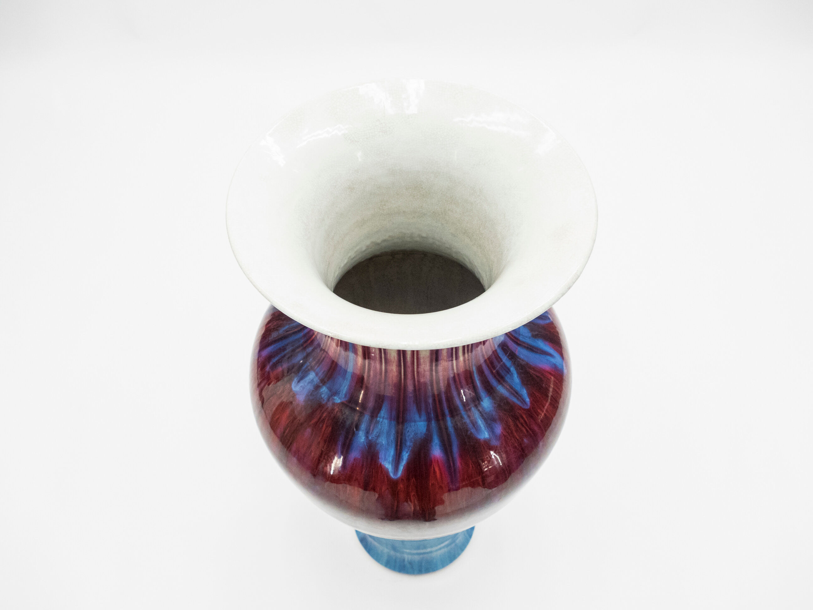 Ceramic vase enamelled around 1960