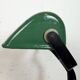 Vintage Green Enamel Bank Lamp, 1930s