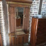 Vestiaire porte manteau ancien en chêne massif