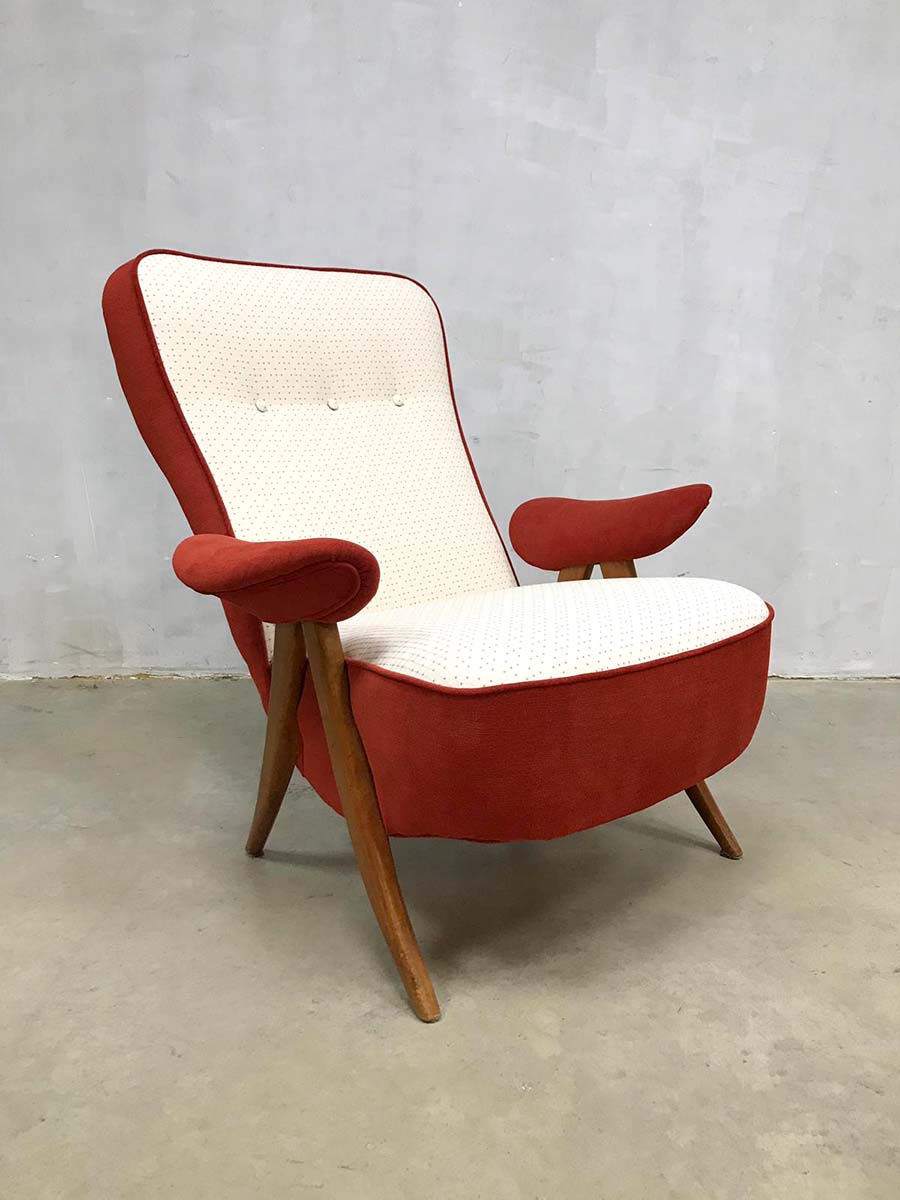 Vintage lounge chair fauteuil model 105 by Theo Ruth for Artifort