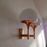 Double gold wall lamp by the Maison Sciolari  1970