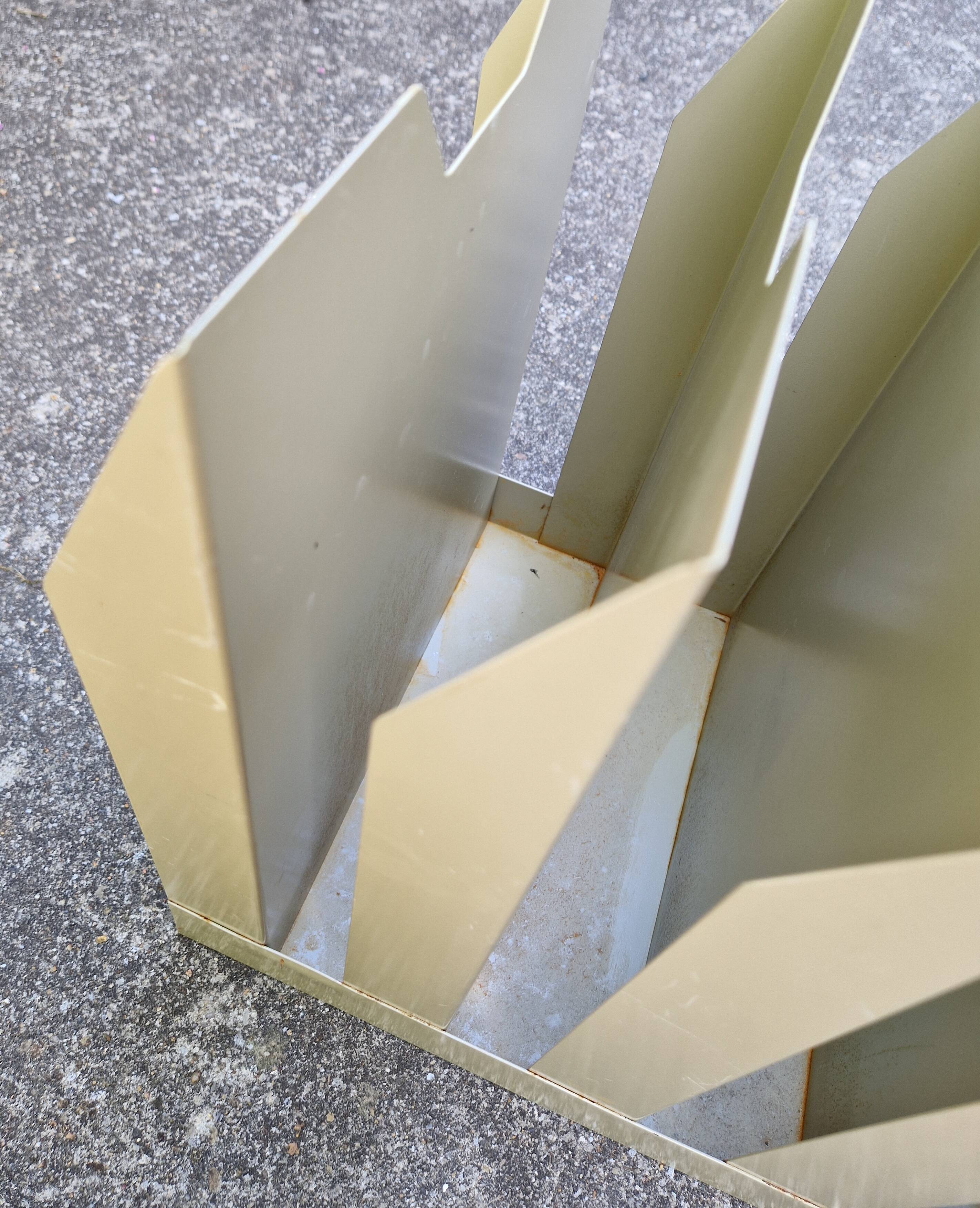 1960s industrial style metal mail sorter