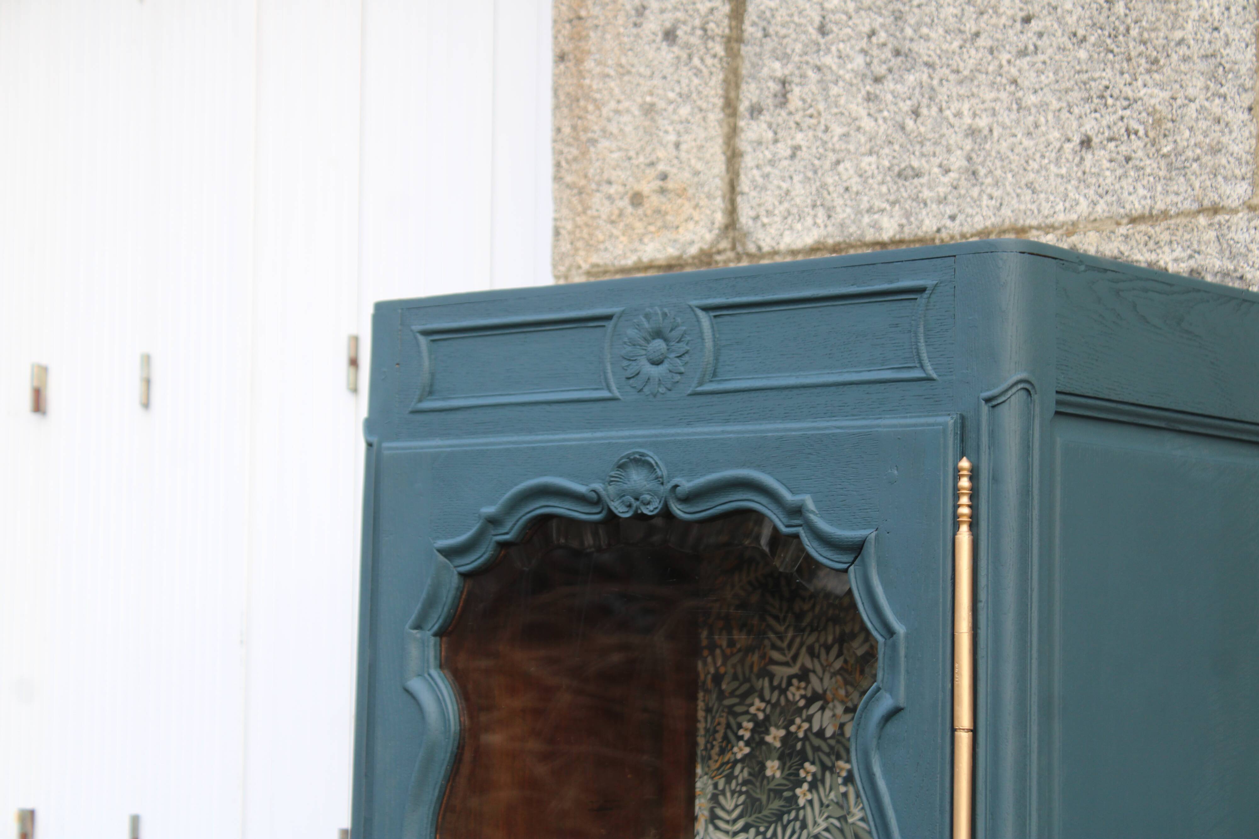 Renovated antique display cabinet