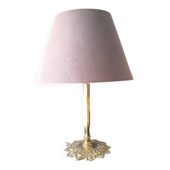 Pied de Lampe avec Pied Style Art Nouveau En Laiton