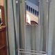 Aluminum floor coat rack