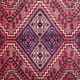 Hand Made Oriental Wool Area Rug, Traditional Red Blue Carpet- 225x310cm