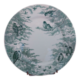 Assiette plate terre de fer Sarreguemines Neige