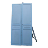 pair of large old wooden doors